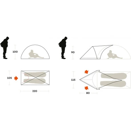 Abside Tenda Ferrino Blizzard 2 Apsis 4 Abside Tenda Ferrino Blizzard 2 Apsis - immagine 4
