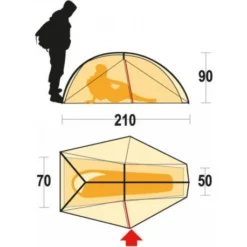 Tenda Ferrino Nemesi 1 -Campeggio Negozio nemesi 1 1 2