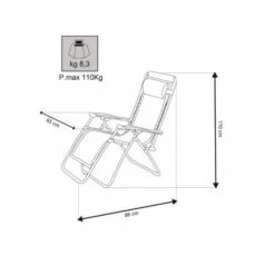 Poltrona Sdraio Cosma Comfort -Campeggio Negozio poltrona comfort cosma alto grado di comfort struttura pieghevole 2