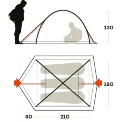 Ferrino Tenda Kalahari 3 7 Ferrino Tenda Kalahari 3 -Campeggio Negozio tenda ferrino kalahari 3 due ingressi areata comoda vacanze mare 3