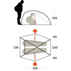 Tenda Ferrino Nemesi 2 PRO 10 Tenda Ferrino Nemesi 2 PRO -Campeggio Negozio tenda ferrino nemesi 2 pro leggera intuitiva struttura interna rapido montaggio hiker ciclismo 4